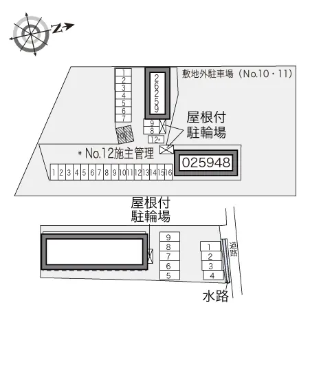 ★手数料０円★岡山市中区今在家　月極駐車場（LP）